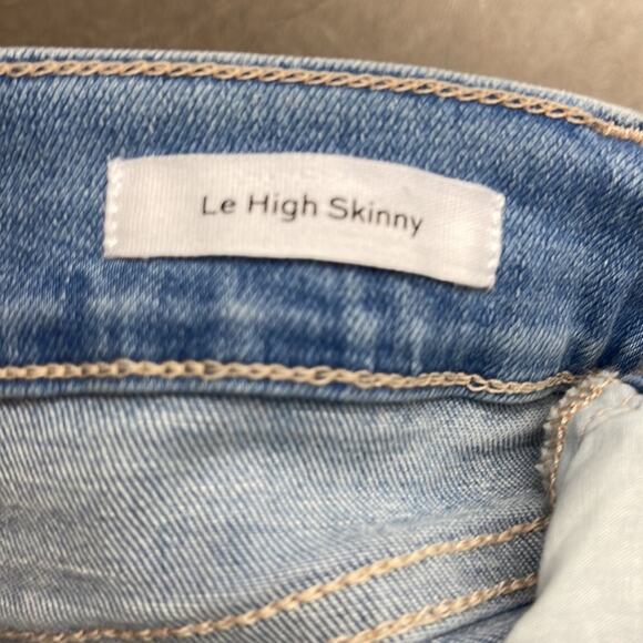 FRAME LE HIGH SKINNY RAW EDGE EUROPA JEANS NWT Size 25 - Picture 8 of 10